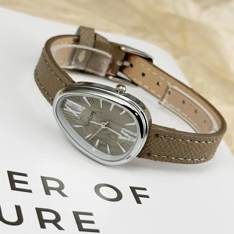 שעון עור אלגנטי