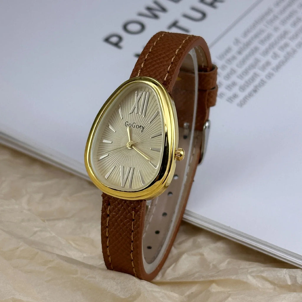 שעון עור אלגנטי