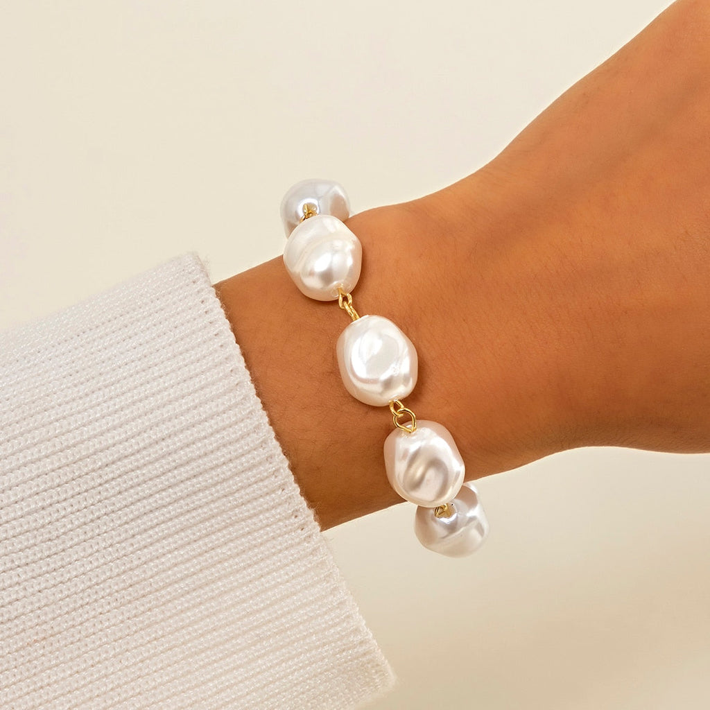 צמיד פנינים - יעל