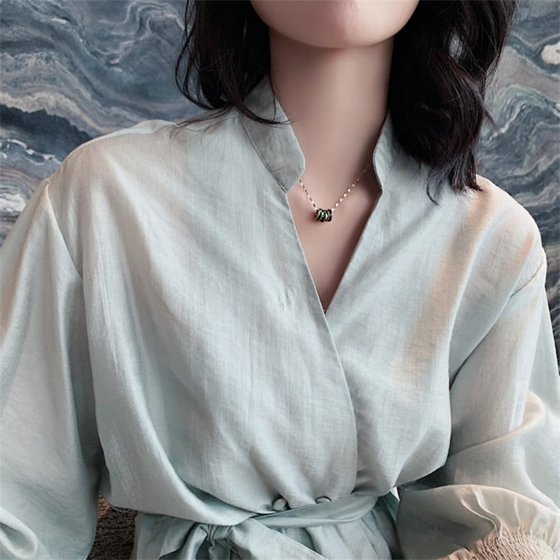 שרשרת קריסטל זירקוניה- פלוריה